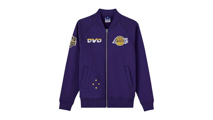 OVO NBA Los Angeles Lakers Fleece Jacket Purple