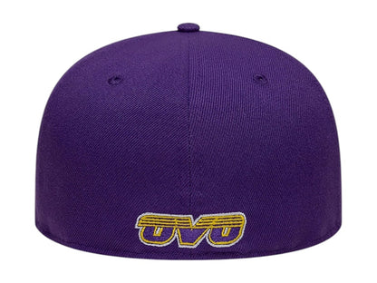 OVO NBA Los Angeles Lakers New Era 59Fifty Fitted Hat Purple