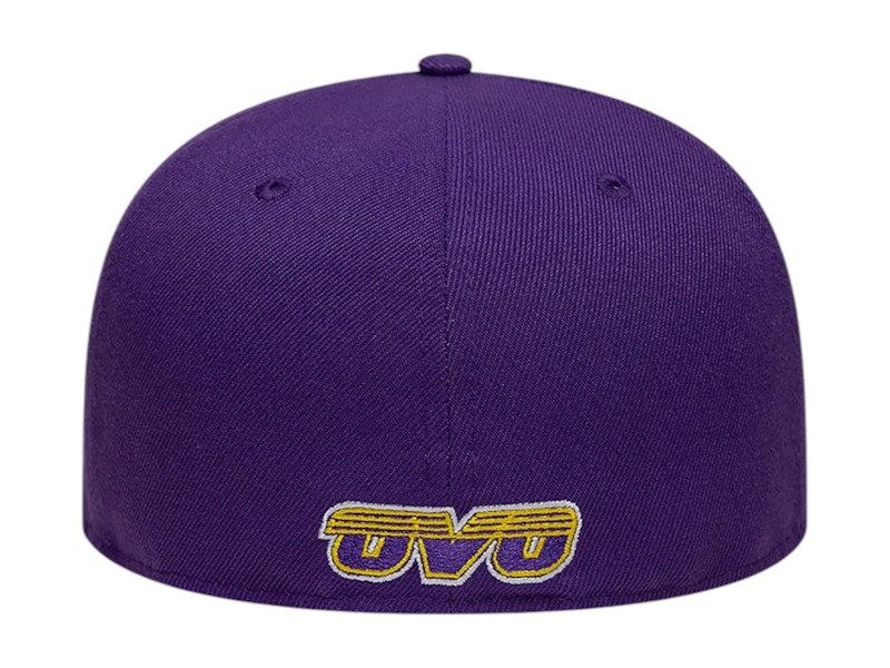 OVO NBA Los Angeles Lakers New Era 59Fifty Fitted Hat Purple
