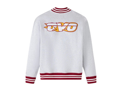 OVO NBA Miami Heat Quarter-Zip Quarter Zip Mockneck Sweatshirt Ash Heather Grey