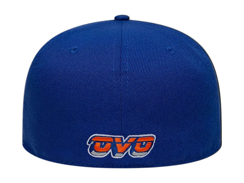 OVO NBA New York Knicks New Era 59Fifty Fitted Hat Blue