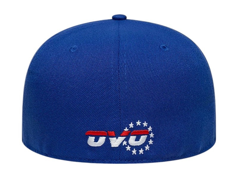 OVO NBA Philidelphia 76ers New Era 59Fifty Fitted Hat Blue