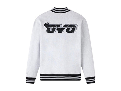 OVO NBA San Antonio Spurs Quarter-Zip Quarter Zip Mockneck Sweatshirt Ash Heather Grey