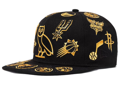 OVO NBA Team Icons New Era 59Fifty Black