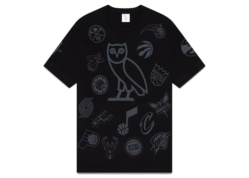 OVO NBA Team Icons OG Owl T-Shirt Black