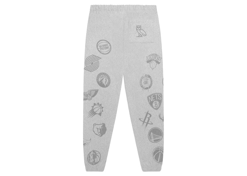 OVO NBA Team Icons Sweatpant Heather Grey