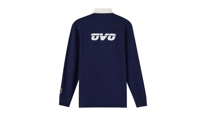 OVO NHL Edmonton Oilers Rugby Polo Navy
