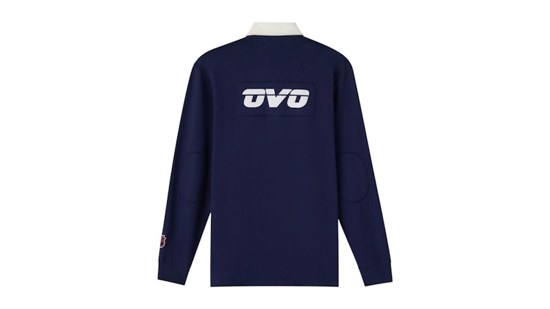 OVO NHL Edmonton Oilers Rugby Polo Navy