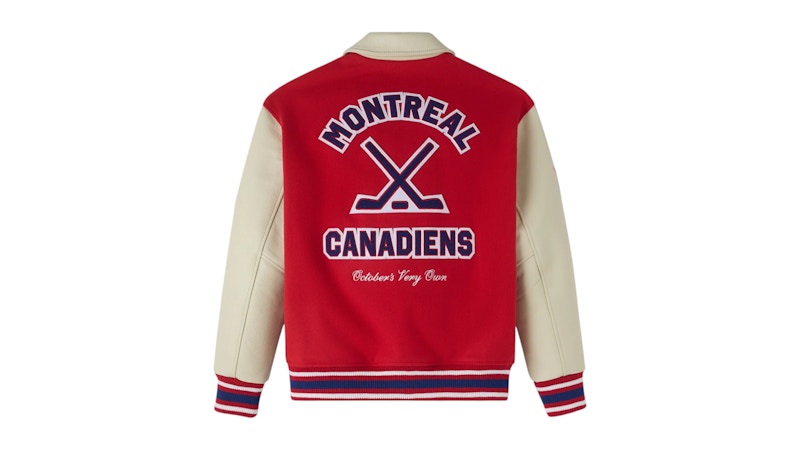 OVO NHL Montreal Canadiens Varsity Jacket Red