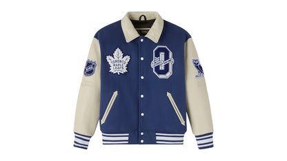 OVO NHL Toronto Maple Leafs Varsity Jacket Blue