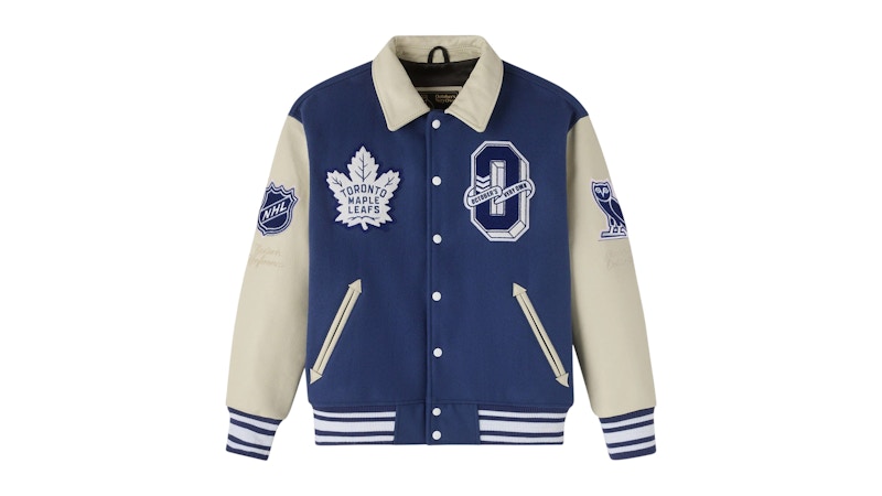 OVO NHL Toronto Maple Leafs Varsity Jacket Blue
