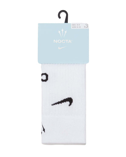 OVO NOCTA U SNKR Sox Crew 3PR 160 NRG AU White
