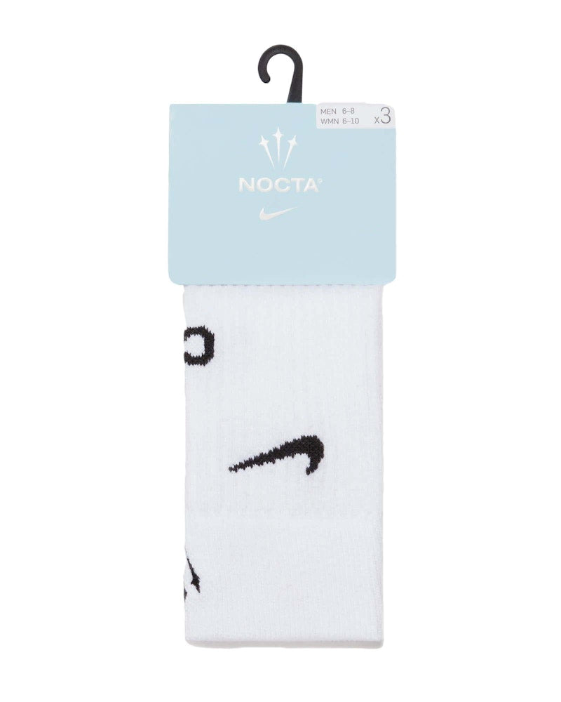 OVO NOCTA U SNKR Sox Crew 3PR 160 NRG AU White