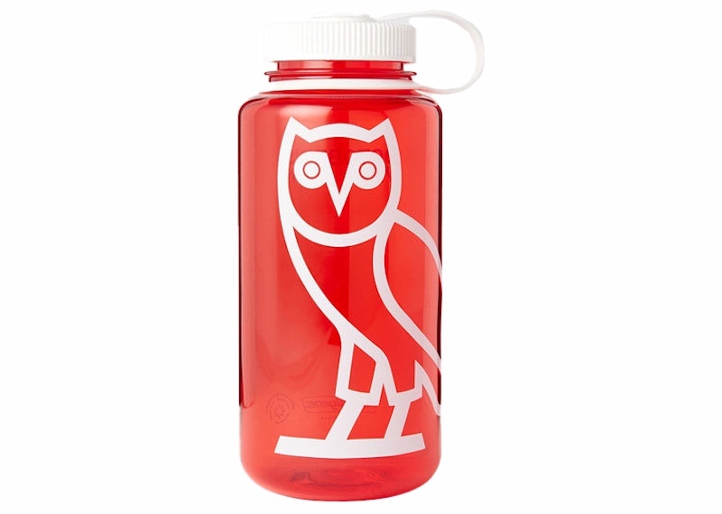 OVO Nalgene Water Bottle Ruby Red/White
