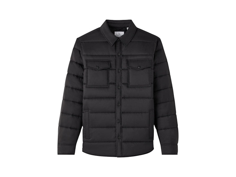 OVO Nylon Quilted Shirt Jacket Black