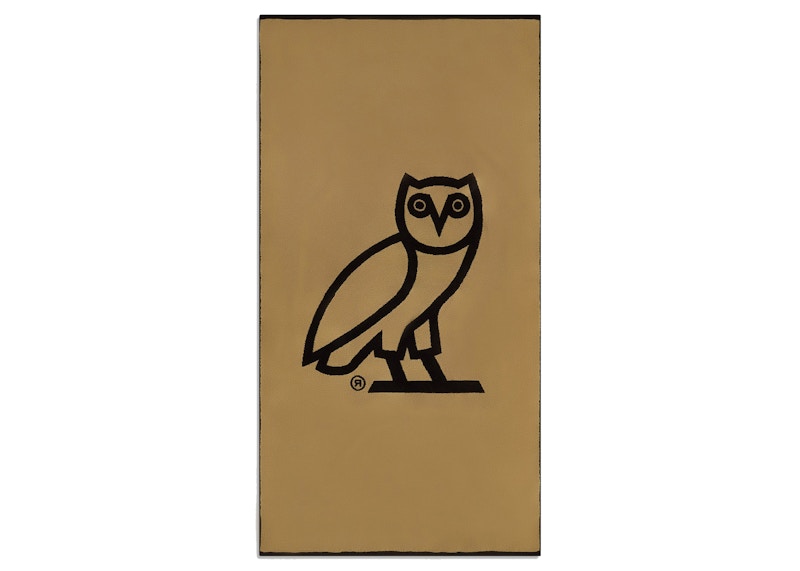 OVO Owl Beach Towel Black