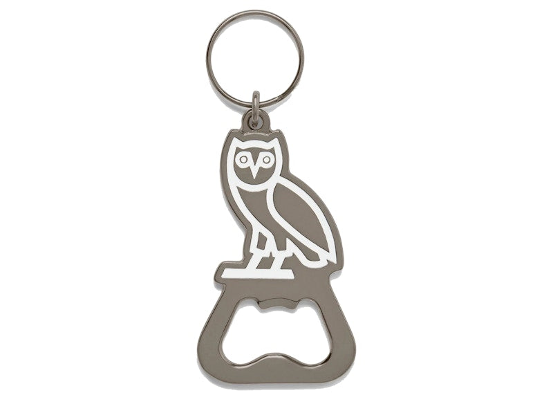 OVO Owl Bottle Opener Keychain Gunmetal