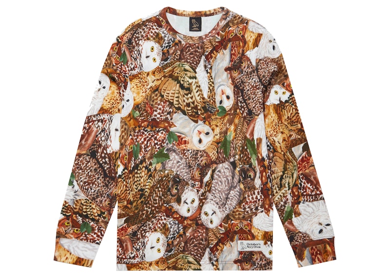 OVO Owl Camo Longsleeve Thermal Woodland Camo