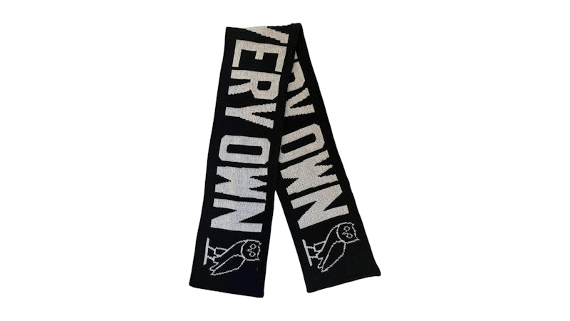 OVO Owl Wordmark Scarf Black