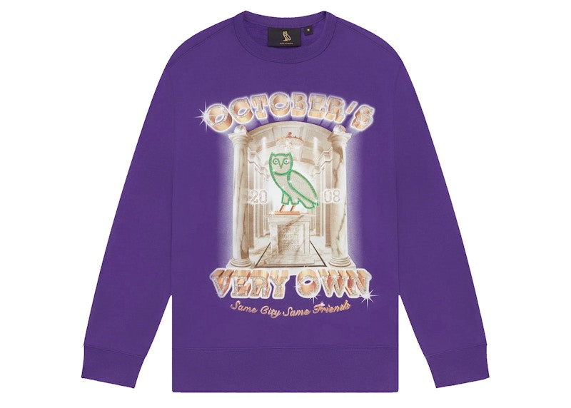 OVO Pen & Pixel Crewneck Purple