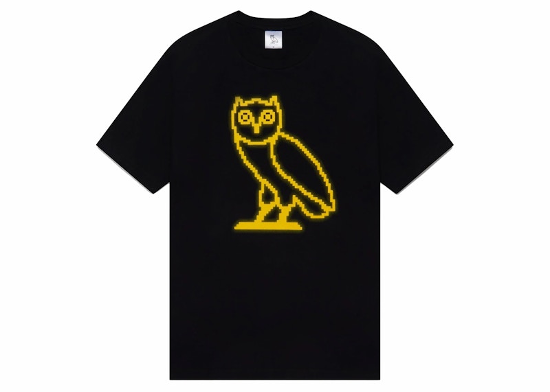 OVO Pixelated Owl T-shirt Black