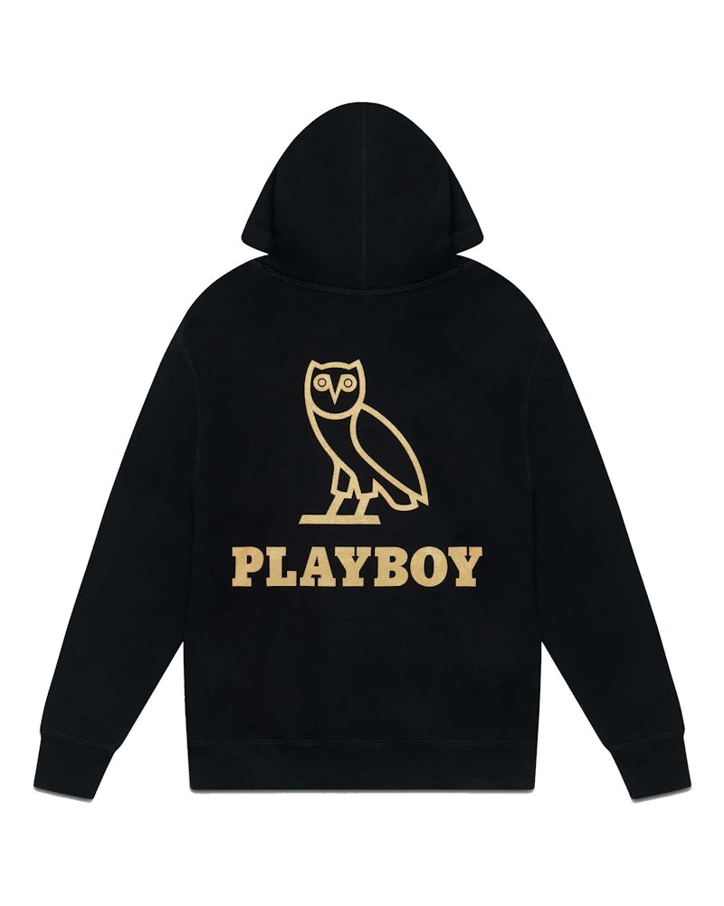 OVO Playboy Chenille Hoodie Black