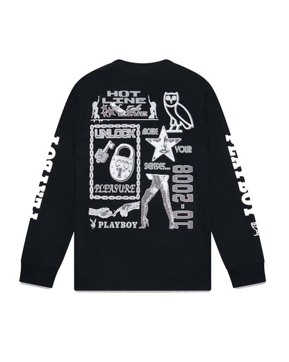 OVO Playboy Hotline Longsleeve T-Shirt Black