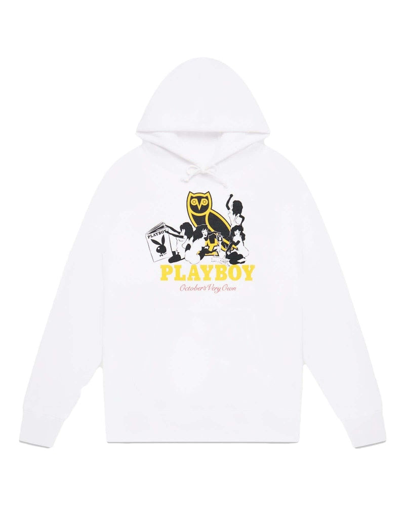 OVO Playboy Pin-Up Hoodie White