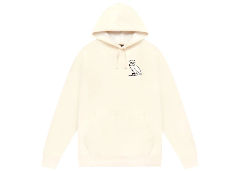 OVO Plush Owl Hoodie Cream