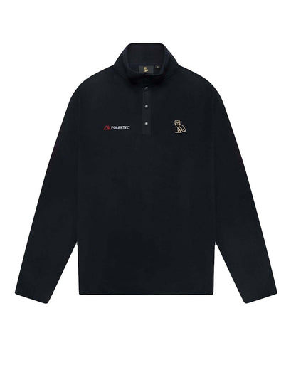 OVO Polartec Thermal Pro Microfleece Mock Neck Black