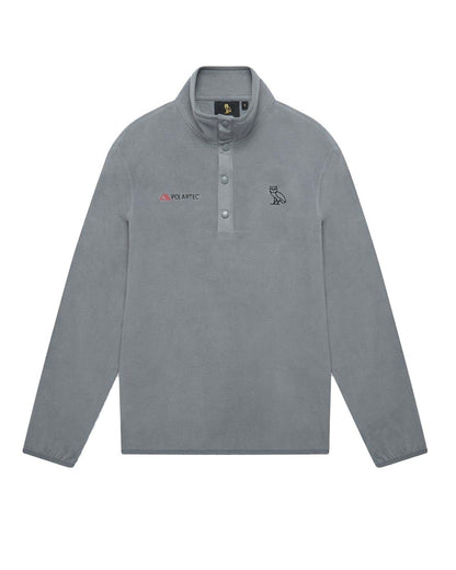 OVO Polartec Thermal Pro Microfleece Mock Neck Light Grey