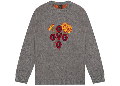 OVO Pom Pom Marigold Sweater Grey Marl