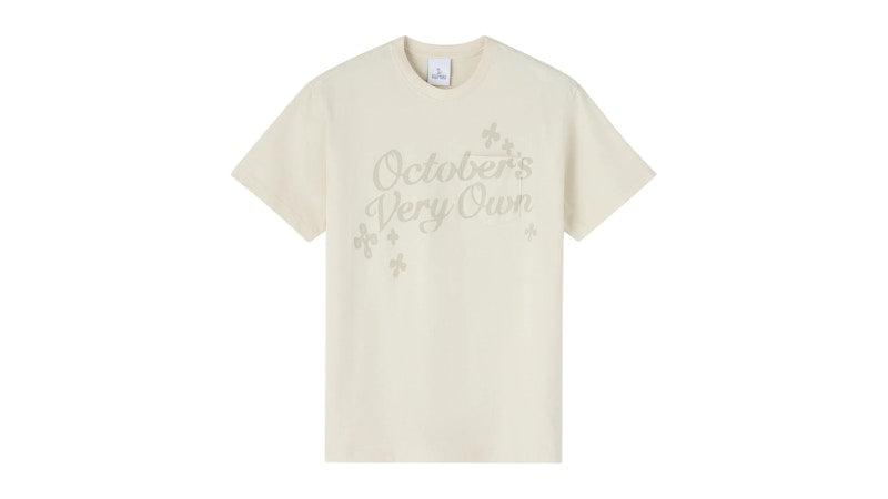 OVO Pom Pom Script Pocket T-Shirt Beige