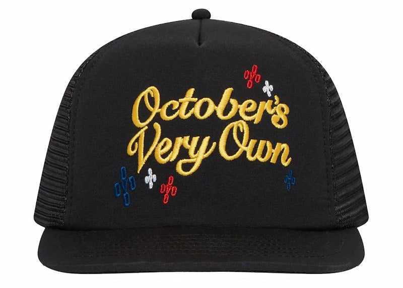 OVO Pom Pom Trucker Cap Black