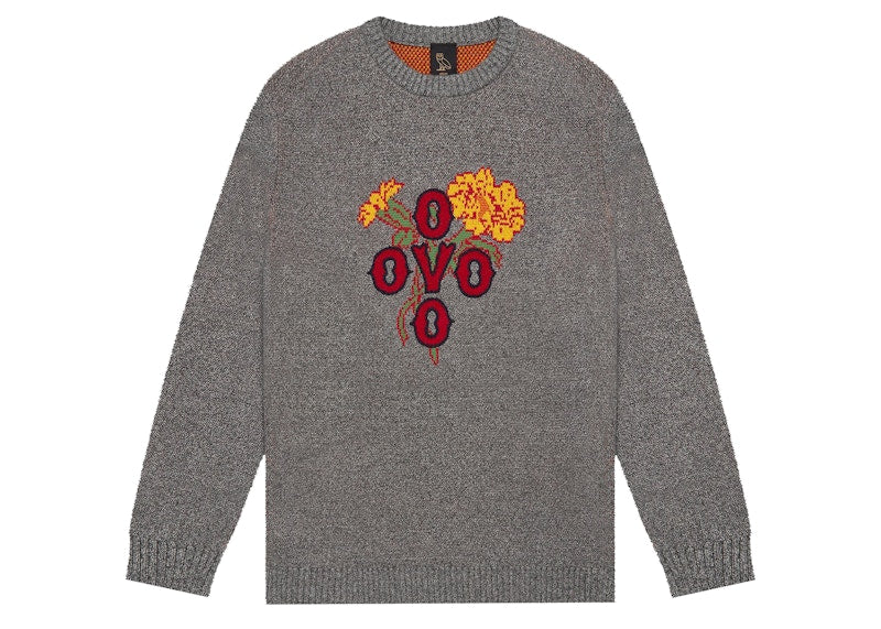 OVO Pompom Marigold Sweater Grey Marl