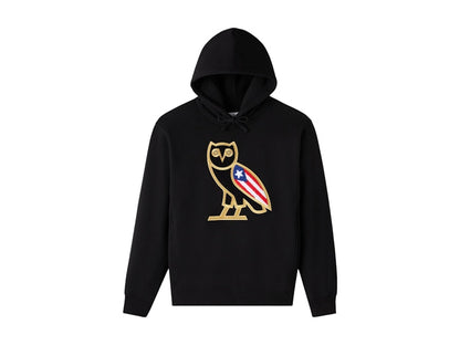 OVO Puerto Rico OG Owl Hoodie Black