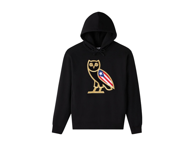 OVO Puerto Rico OG Owl Hoodie Black