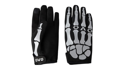 OVO Reflective Halloween Gang Skeleton Bone Gloves Black