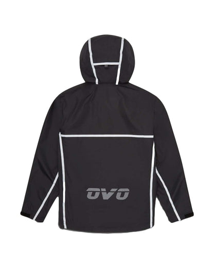 OVO Reflective Taping Rain Shell Black