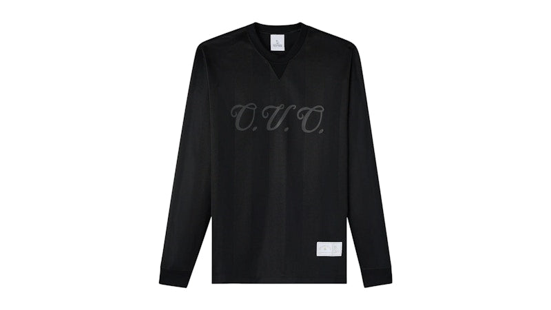 OVO Retro Script Long-Sleeve Soccer Jersey Black