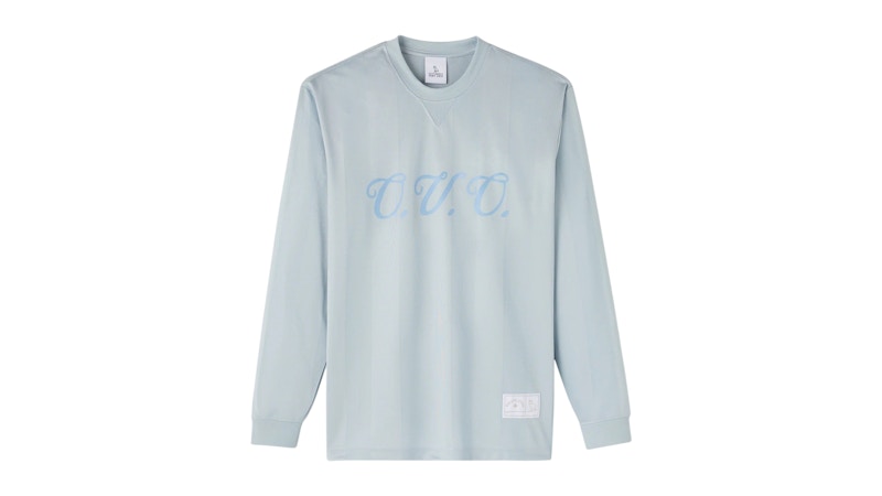 OVO Retro Script Long-Sleeve Soccer Jersey Light Blue