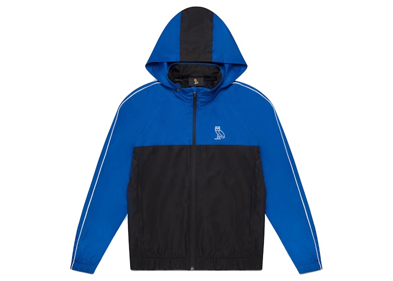 OVO Ripstop Nylon Track Jacket Black/Royal Blue