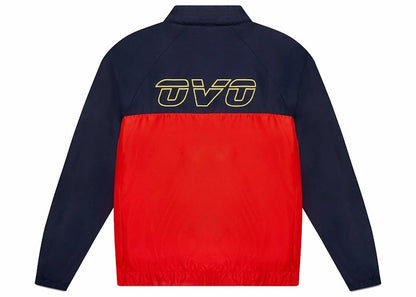 OVO Riptstop Nylon Track Jacket Navy/Red