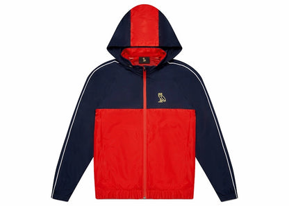 OVO Riptstop Nylon Track Jacket Navy/Red