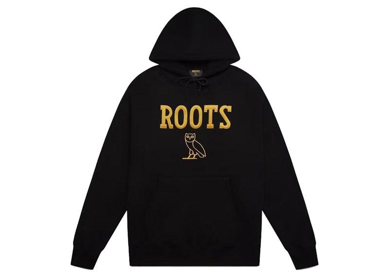 OVO Roots Athletics Owl Hoodie Black