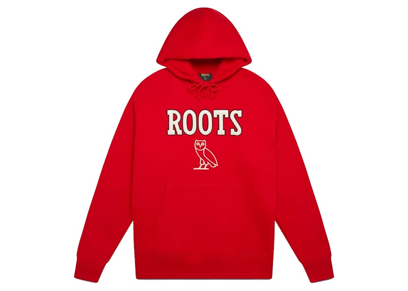 OVO Roots Athletics Owl Hoodie Red