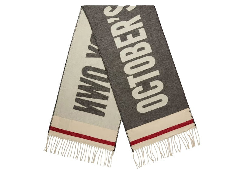 OVO Roots Cabin Scarf Heather Grey