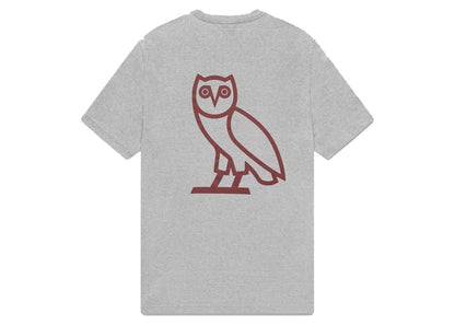 OVO Roots Heritage Script T-Shirt Heather Grey