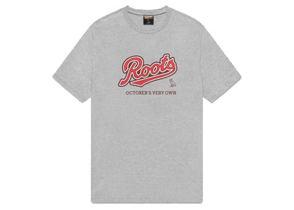 OVO Roots Heritage Script T-Shirt Heather Grey