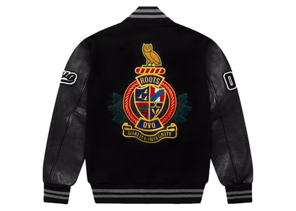 OVO Roots Varsity Jacket Black